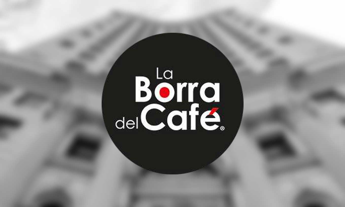 La Borra Del Café Chicago Logo overlaid on Chicago building